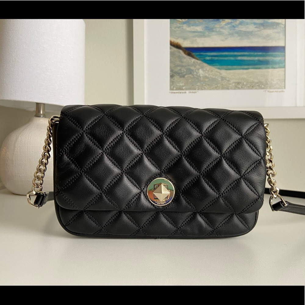 Kate Spade Natalia Crossbody Flap Turnlock Black. New without tags.
